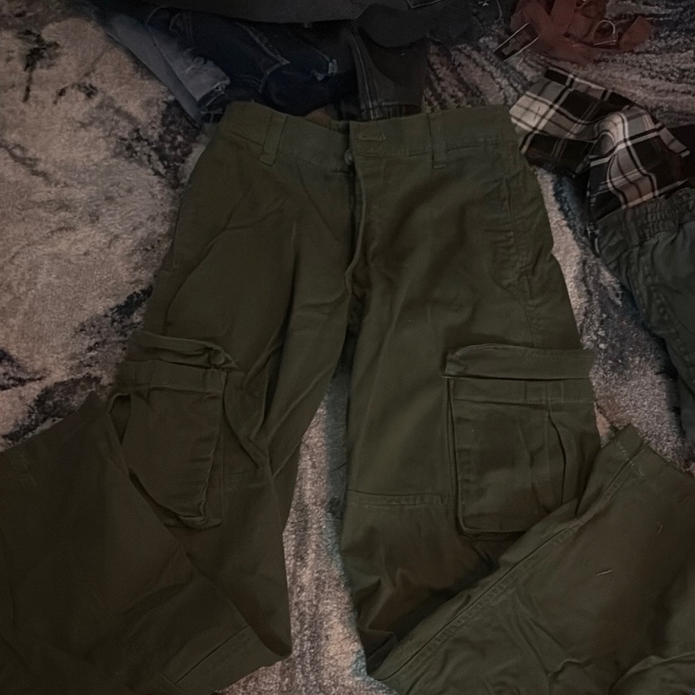 Men's Classic Green Cargo Pants